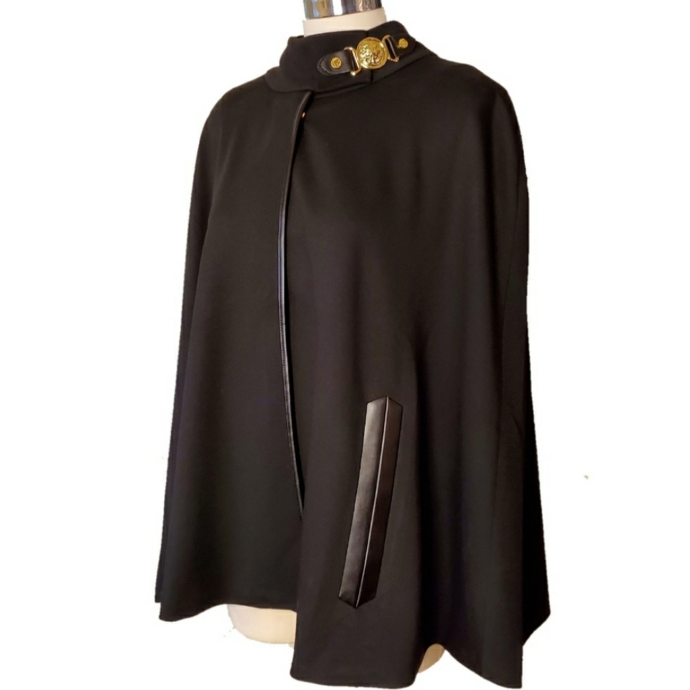 Anne Klein Lion Black Cape